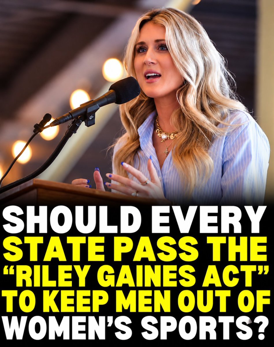 Katie_Z1's tweet photo. SHOULD EVERY STATE PASS THE "RILEY GAINES ACT" ΤΟ ΚΕΕΡ ΜΕEN OUT OF WOMEN'S SPORTS?

DO YOU AGREE?? https://t.co/vlTeqLBNzg