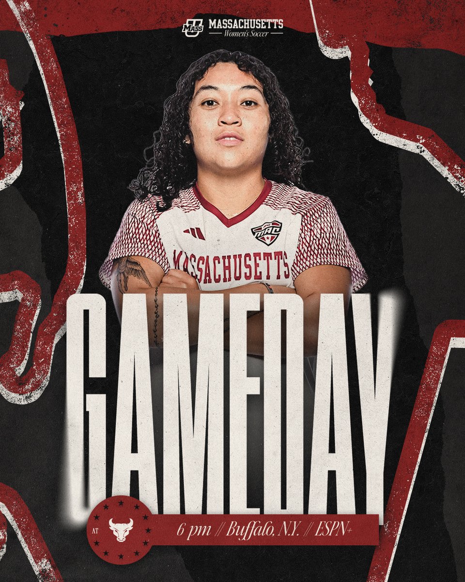 UMassWSoccer's tweet photo. Thursday Night Match ⚽️

🆚 Buffalo
📍Buffalo, N.Y. // Broadview Stadium
⏰ 6 p.m.
📺 ESPN+
💻 https://t.co/xq09NEWaeo
📊 https://t.co/b300JluDem

#Flagship 🚩 https://t.co/Akr5WkCWGE