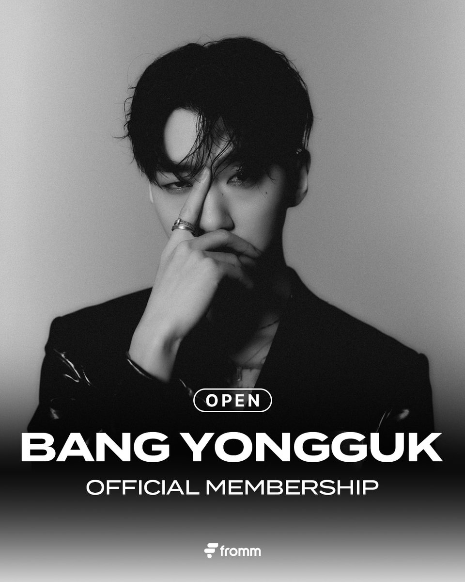 fromm_store's tweet photo. BANG YONGGUK 1st OFFICIAL MEMBERSHIP 모집 안내

🔗https://t.co/x5aKR9BU1h

📆 ~ 2026. 10. 30 23:59 (KST)

#방용국 #BANGYONGGUK
@teampmg_kr