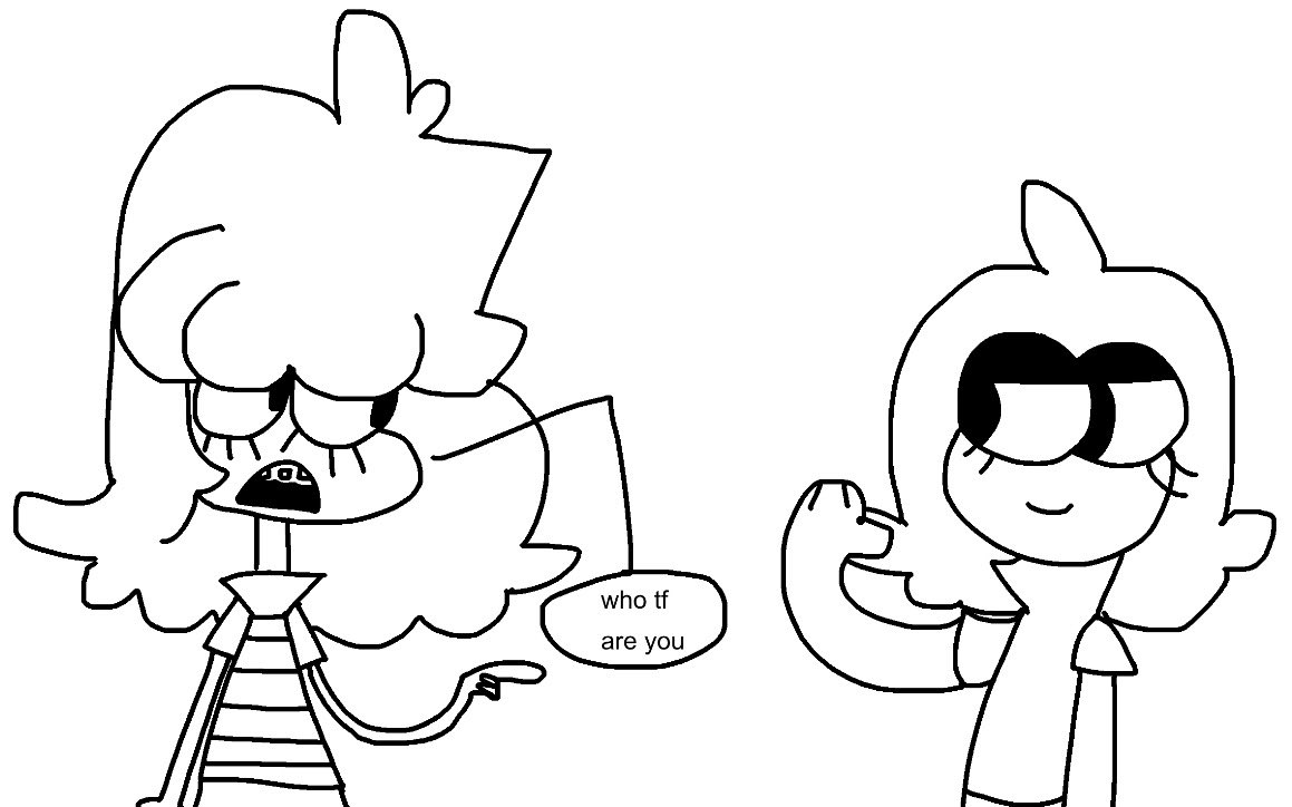 AcidicTrap's tweet photo. awesome @ElmorePain fanart featuring my favorite character Rita 

(Ignore the fact that I fucked up both of their hairs) https://t.co/XCy319AmvZ