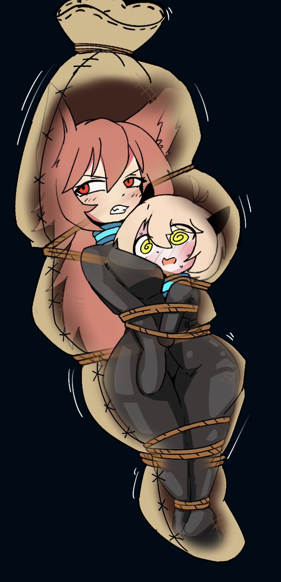 alphicet's tweet photo. Kinktober 9 - Bagged https://t.co/4bcofEe17q