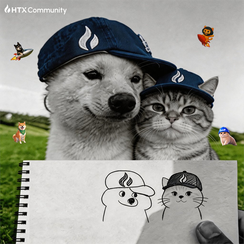 HTXCommunity's tweet photo. Hello #HTX Community! 🐱🐶 
Cats and dogs are ready to conquer the unpredictable market! 🚀📈 Which side are you betting on to come out on top? 🔥 https://t.co/0NM2SXaRGU