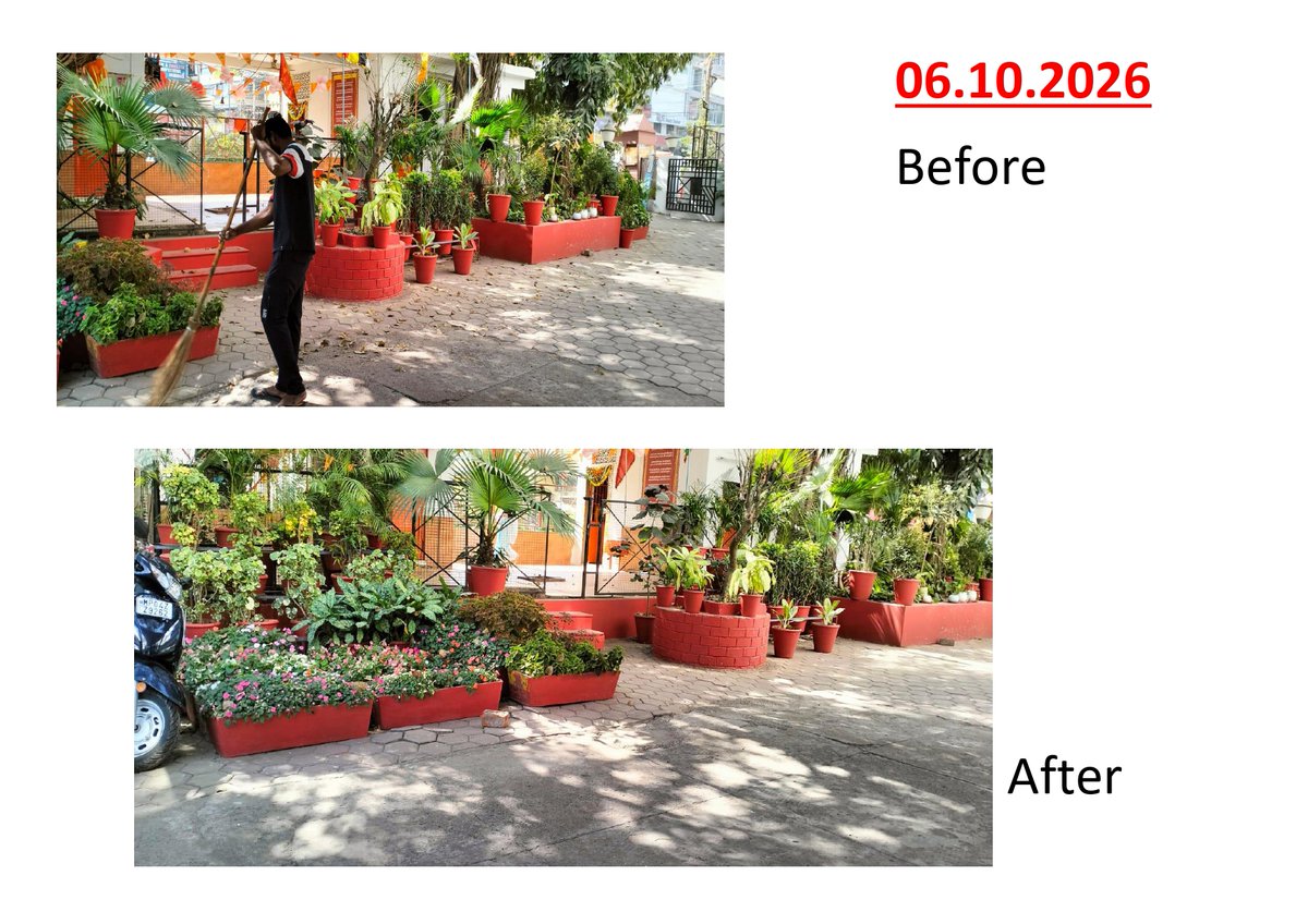 FciBhopal's tweet photo. विशेष स्वच्छता अभियान 6 के अंतर्गत दिनांक 06 .10.2026 को भारतीय खाद्य निगम क्षेत्रीय कार्यालय परिसर में साफ सफाई की गई | https://t.co/OmjpiTe4QI