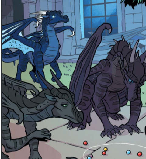 No_Clue_Who's tweet photo. Whiteout (#WoF / #WingsofFire ) rant/🧵 but I REALLY hate how dirty they did her. They don't match the book description and, if we didn't know her parents, I would have genuinely assumed that her egg was animus-touched because she just looks like a miscolored, spiky nightwing.- https://t.co/I6ZWa2ZN0z