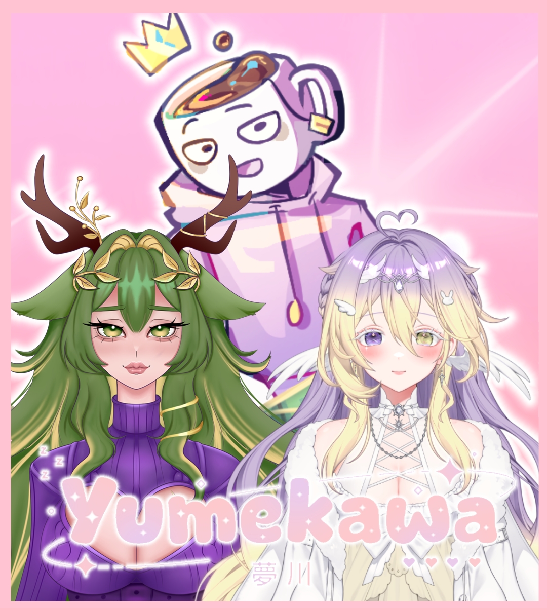 yumekawavt's tweet photo. ꒰ meet the fifth wave of talents .+♡

a rabbit formed from the stars of destinies🌙🐇

a beautiful fairy whose mistaken as a silly gremlin🧚‍♀️

a royal teacup that would rather be sleeping ☕️ https://t.co/oZn9FrIEcs