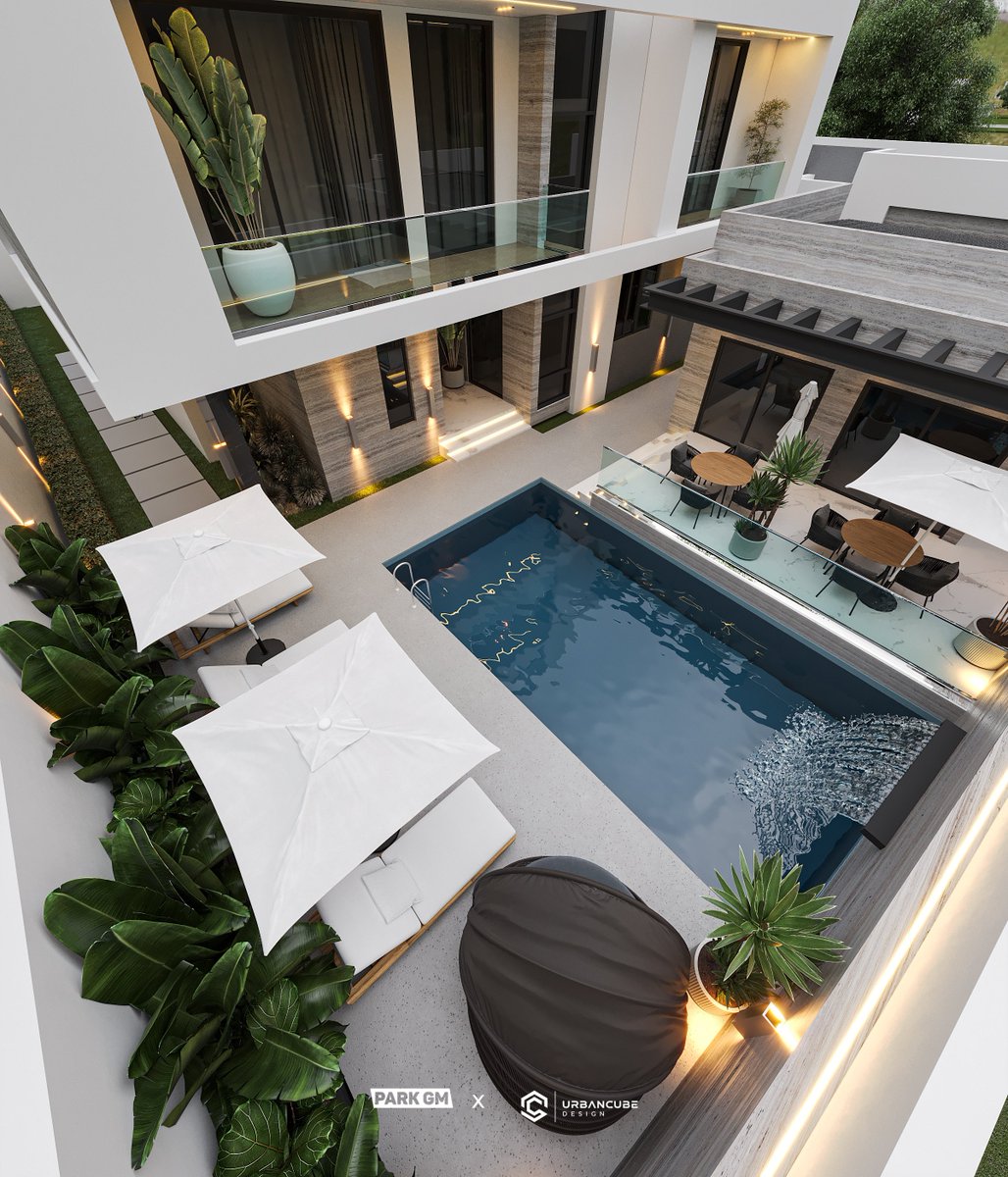 temitoayoo's tweet photo. A five bedroom duplex design with its pool and BQ. https://t.co/NRzP4pO5o7