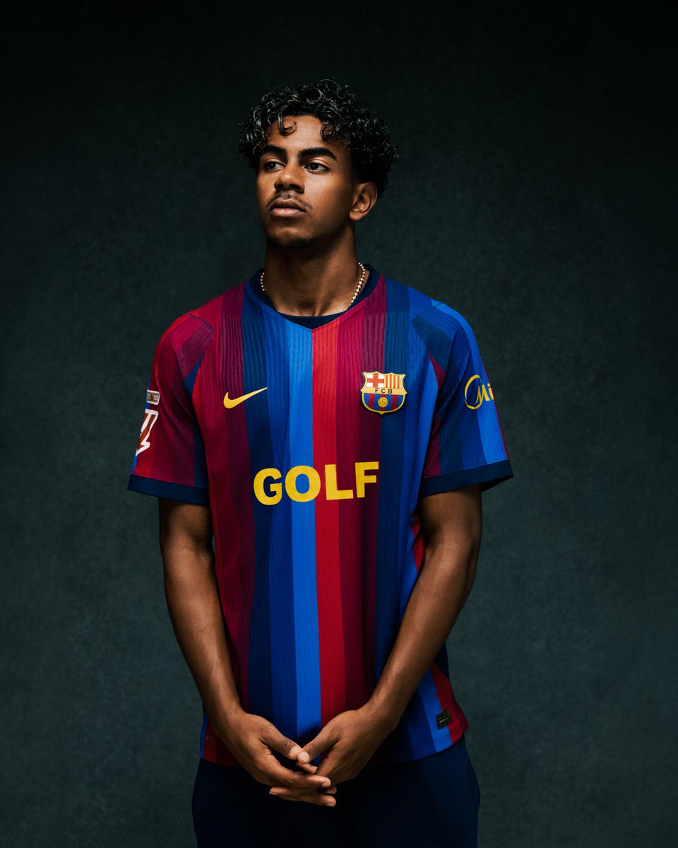 FCBarcelona's tweet photo. GOLF meets GOALS ⚽
FC Barcelona x @spotify x Tyler, The Creator x GOLF WANG ⛳
Limited Units ⏳ https://t.co/C6znyI6tBc https://t.co/3sWVeUT6FR