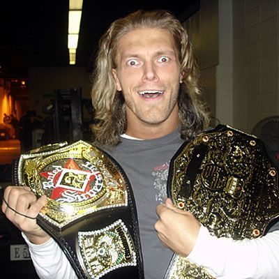 RuthlessAggresr's tweet photo. The Rated R Superstar Edge being a loveable goofball https://t.co/wdS17oPWoQ