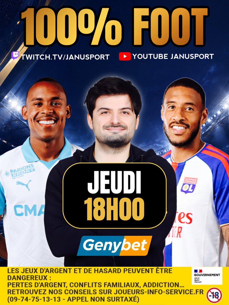 Janusport's tweet photo. ⚽️ 5x10€ À GAGNER

🏆 Qui remporte OM vs Olympiakos ?

♥️ RT + follow @Janusport &amp; @Genybet_Sport 

🎁 10€ de freebets sport + 250€ de bonus + accès au Discord à vie pour toute création de compte via notre lien : https://t.co/iqPu3jRWvP 👈 https://t.co/wlf6GPfhPC