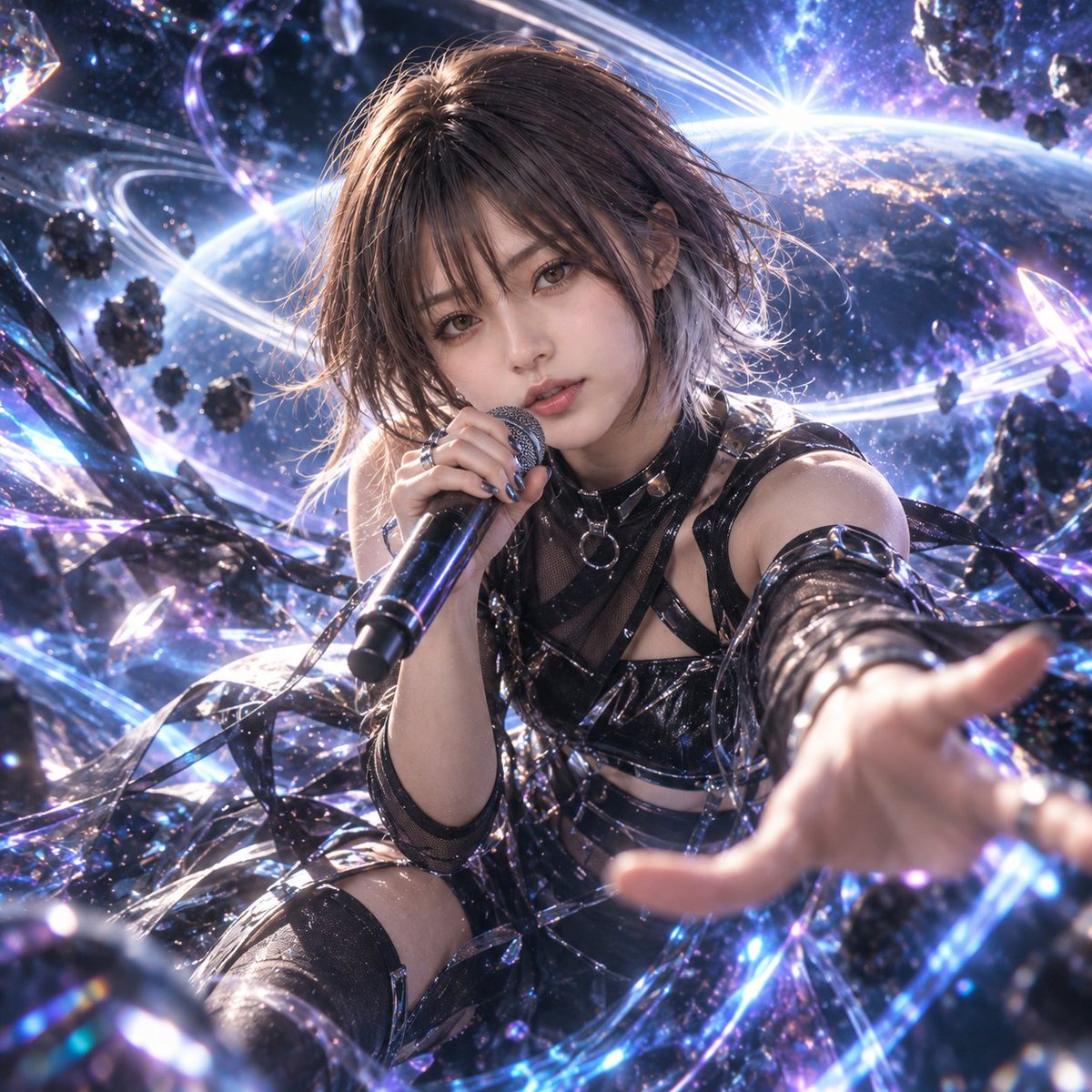 HybridMuseNeo's tweet photo. #spaceport　2曲目参加させて下さい🌟
今回はzera様の企画とダブルエントリーで・・・

ありしき様のインストチャレンジに参加した曲にリリック付与してみました💕

「Zero Gravity Breaker // Astral Overdrive #おされさんめ #spaceport」です♪

https://t.co/48H0BHSXpk https://t.co/7Oz4vcraAo