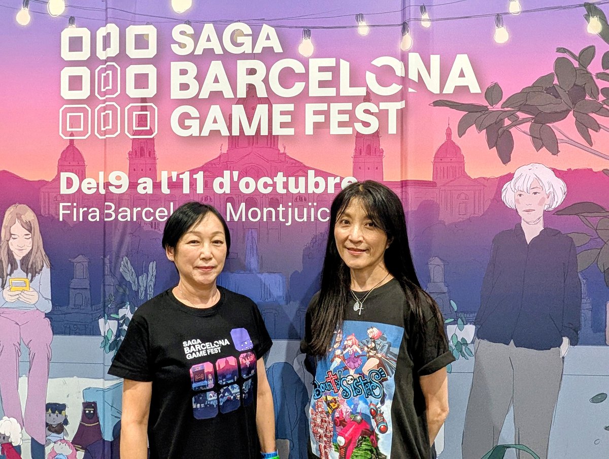 4GamerNews's tweet photo. ゲーム音楽の歴史を創ってきたレジェンド，松前真奈美氏と東野美紀氏が「ロックマン」や「幻想水滸伝」の記憶をスペインで語る
https://t.co/b5pn3QlWn7

松前氏と東野氏は，ファミコン黎明期から現代のインディーシーンに至るまで，ゲーム音楽を作り続けている https://t.co/FyExsBNS8J