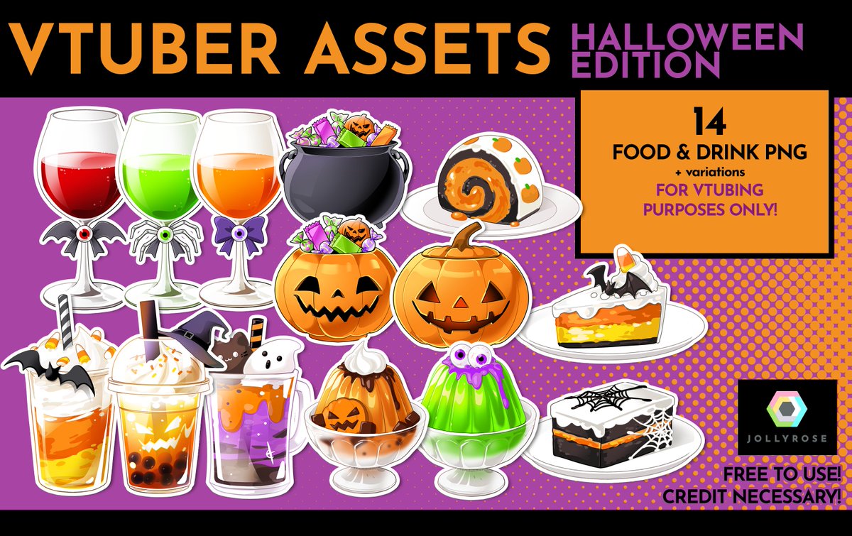 jollyrose_art's tweet photo. Yo! VTubers! Are you in search for some FREE Halloween decorations for your streams? Then I got you! Here's my Halloween VTuber Asset set 🎃✨
Grab it on my Ko-Fi &amp; be sure to credit me, when you use it!
[ check reply for DL  ⬇ ] https://t.co/acEjZZqSn2