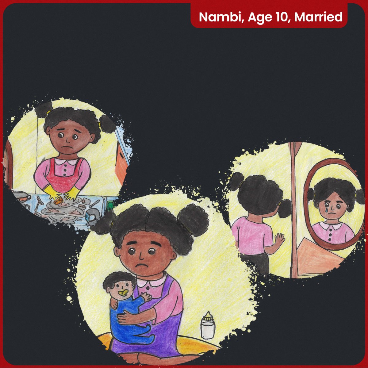 CMFreeWorld's tweet photo. Child marriage takes away more than a girl's basic rights. It can deny her the chance to experience childhood as she should.
Instead, she is often expected to take on adult responsibilities long before she is ready, putting her education, health, safety and future at risk.
As we get closer to the first International Day for the Elimination of Child Early and Forced Marriage, let’s pledge to end child marriage.     
@JustRightsIntl 
#EndChildMarriage #KeepThePromise #ChildMarriageFreeWorld #20xFaster