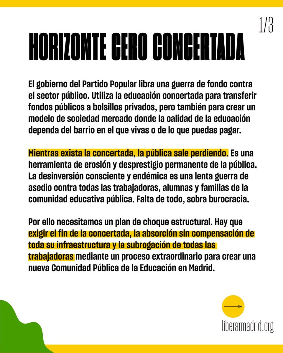 LiberarMadrid's tweet photo. 🪑Mucha fuerza a todas las trabajadoras de la educación pública que han vaciado las aulas y llenado las calles en la primera jornada de una potente huelga indefinida. 

Tenemos que liberar la educación pública madrileña de quienes la estrangulan. 

📝Aquí algunas propuestas 👇 https://t.co/4nR4vPGKPm