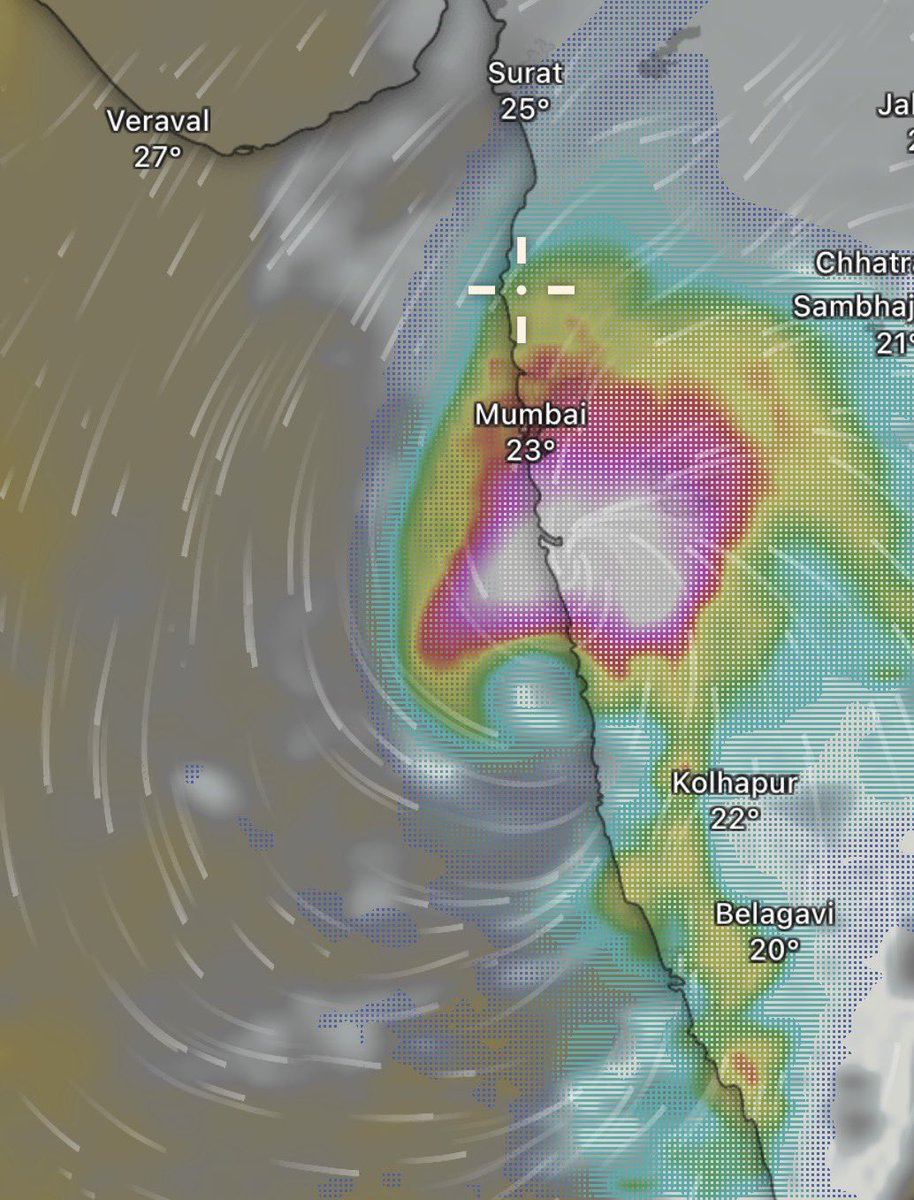 weathermansumit's tweet photo. #MumbaiRains :: 🚨Big breaking :: Models predicting that the cyclone impact near #Mumbai #Pune #Ratnagiri around 26th October , heavy to very heavy rain along with high speed winds expected , caution :: The weather models are changing so this prediction could change .. keep reviewing the thread for further updates