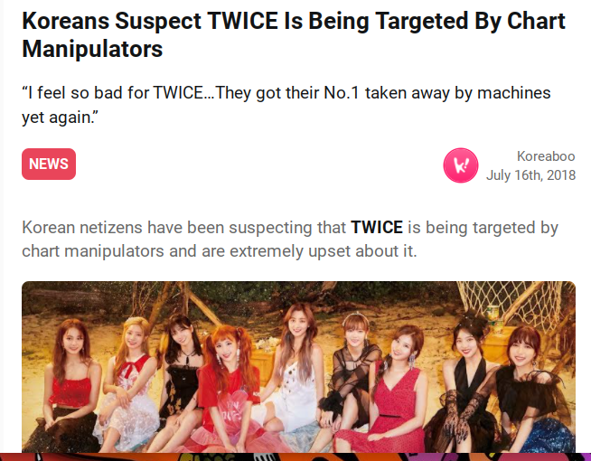 uppercasehyo's tweet photo. Both DTNA and What Is Love?, along with other TWICE songs, were blocked from achieving PAKs. JYPE called for an investigation, and the sajaegi were later reportedly proven true. Melon never properly addressed the issue and instead seemed to blackball TWICE. even the members started throwing subtle shade at the app