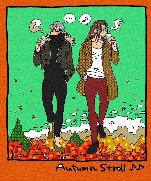illust2022's tweet photo. 今日は冷える〜☕️秋だね https://t.co/cnwyTVsDiO