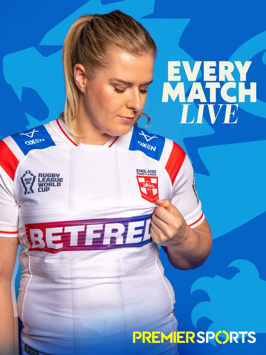 England_RL's tweet photo. The @rugbyleaguewcup gets underway today 😍  Watch every game live with a @PremSportsTV subscription 📺   #EnglandRL 🏴󠁧󠁢󠁥󠁮󠁧󠁿 https://t.co/jykik2U44d