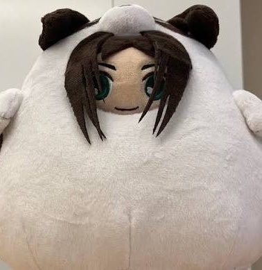 mikasasnana's tweet photo. I love this fat dog eren plush so much I had to drew it at least one time https://t.co/F5L7viJXEM