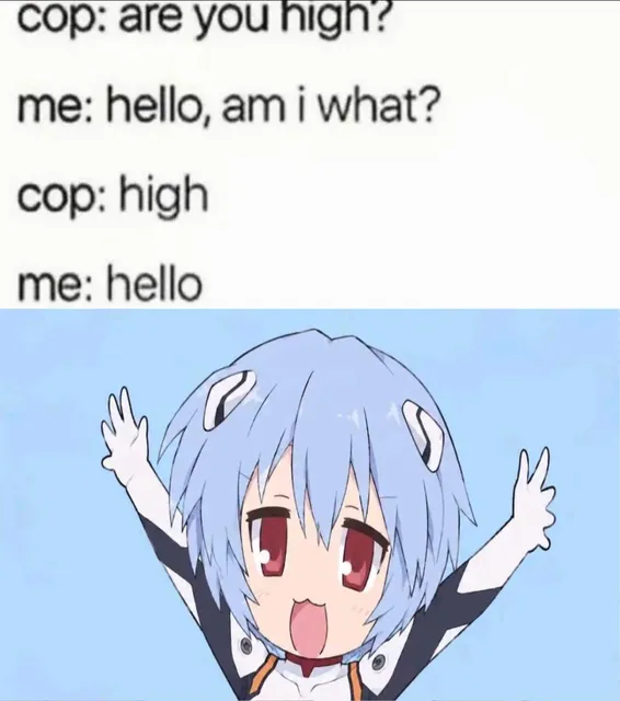 NuriaAlfaro5's tweet photo. Cop asked if i’m high…
I just said hello twice 😂

#HighOrHi #MemeLife #AnimeMeme #TooHighToFunction https://t.co/TyM6L23Hm2