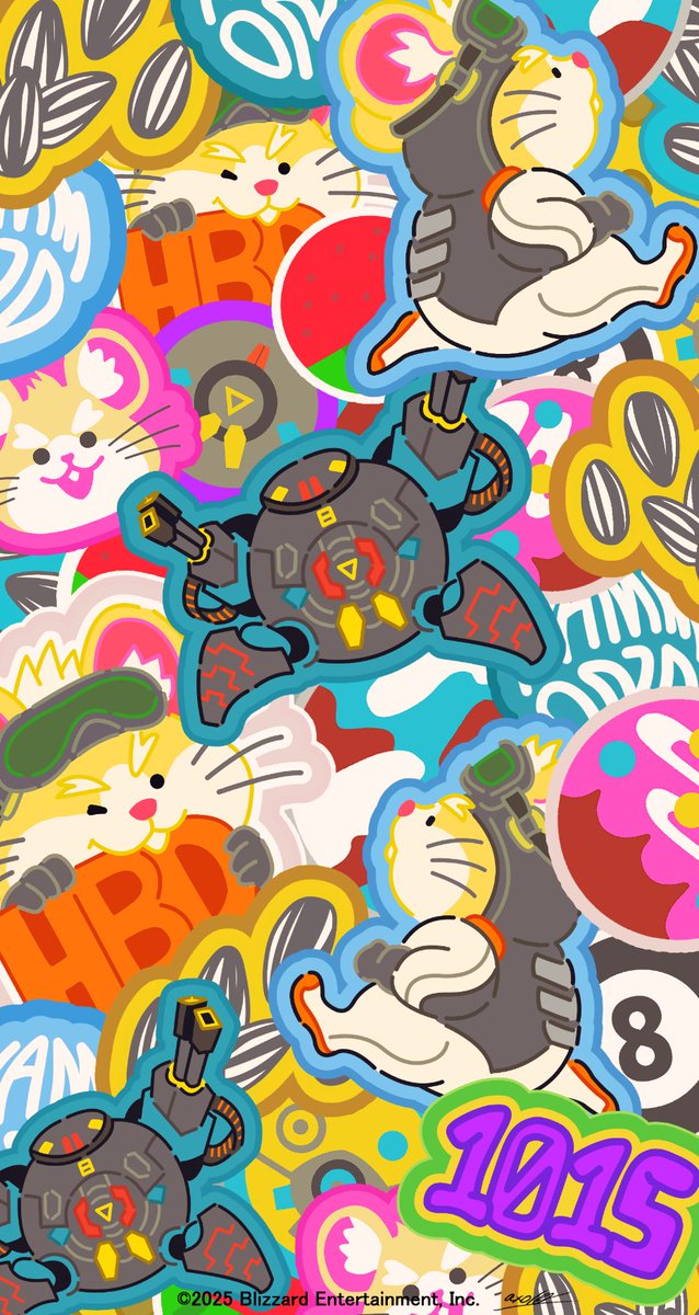 jpPlayOverwatch's tweet photo. 10月15日はレッキングボールの誕生日！🎉🎂

特別な壁紙をスマホにセットして、みんなでレッキングボールをお祝いしましょう！

🎨@axolotl830

#オーバーウォッチ https://t.co/NeDoxVF0aH
