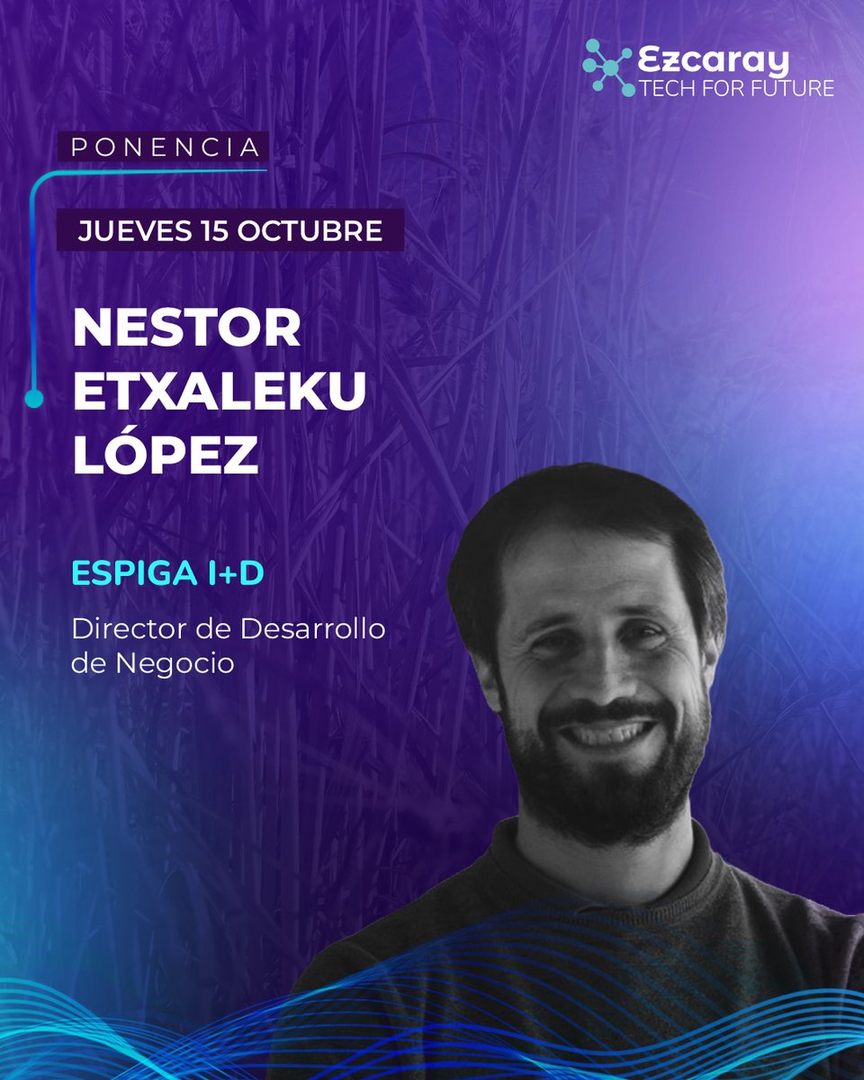 ezcaraytff's tweet photo. 🌾 Damos paso a Néstor Etxaleku, director de Desarrollo de Negocio de Espiga, Centro de Innovación del Cereal.

La innovación vinculada al cereal se incorpora a la conversación.

#EzcarayTechForFuture #EzcarayTechForFuture2026 https://t.co/kXXw0daNoa