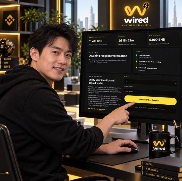 wiredupbnb's tweet photo. New token claim profile pages are live on $WIRED.

Every launch now has a dedicated page showing its fee recipient, verification status, claim deadline, and payout progress.

Open any token in Explorer and tap CLAIM The correct social account is already prefilled.

https://t.co/xg6NBgUQrz