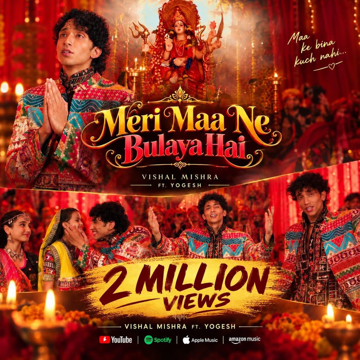 aceho8wrr's tweet photo. 2 million views and counting on yt for "meri maa ne bulaya hai"🌟

#YogeshRawat https://t.co/yRdwtieJ8J