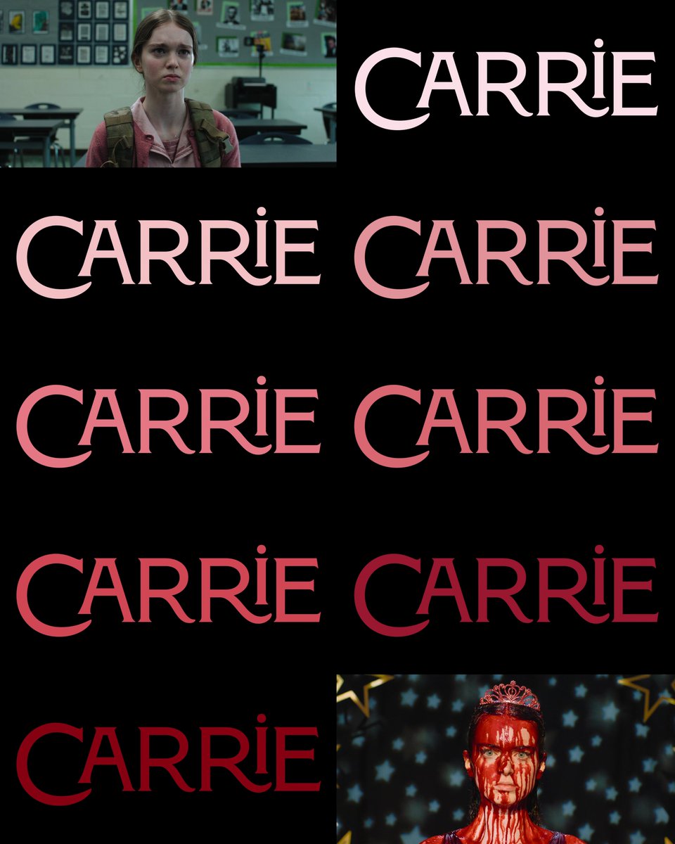 ashotmagazine's tweet photo. The Carrie title card gets a little redder every episode. https://t.co/4KrJHgTcEb