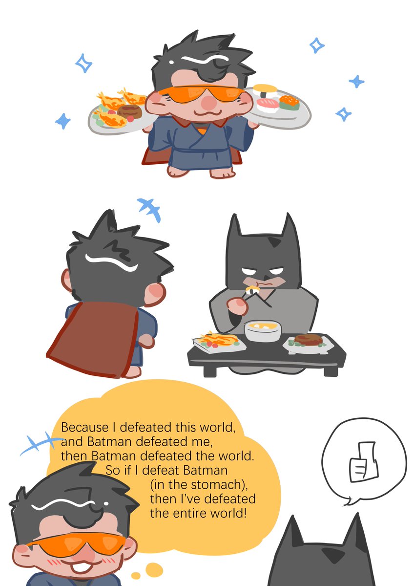 ShaggypuppyN's tweet photo. Can the kobun kiss the boss?
#superbat https://t.co/Z7UmOGGsNC