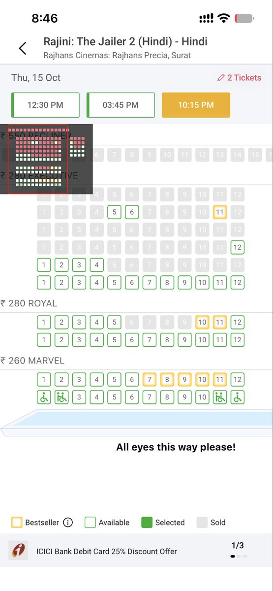 Mr_Bals_2's tweet photo. #Jailer2 Hindi getting some fast felling in western region 
#jailer2FDFS https://t.co/lOoKC5Tl8O