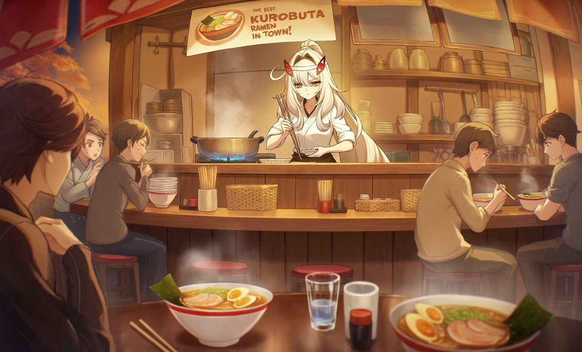 torustyle's tweet photo. Working Hard at My New Job 🍜 // Ronova

#Ronova #GenshinImpact #原神 https://t.co/MRYLhDPxT7