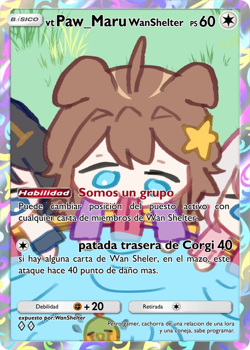 KalevNatthurVT's tweet photo. Feliz aniversario @WanShelter
Ya se que Maru ya tiene carta, pero la subiré otra vez para que esté junto a su equipo
@EdmejorVt
@Paw_Maru
@PipaHiyoko
@wuwuliny
cartas vtubermon tcg WANSHELTER A LA CIMA https://t.co/t7CYZbaO5Q