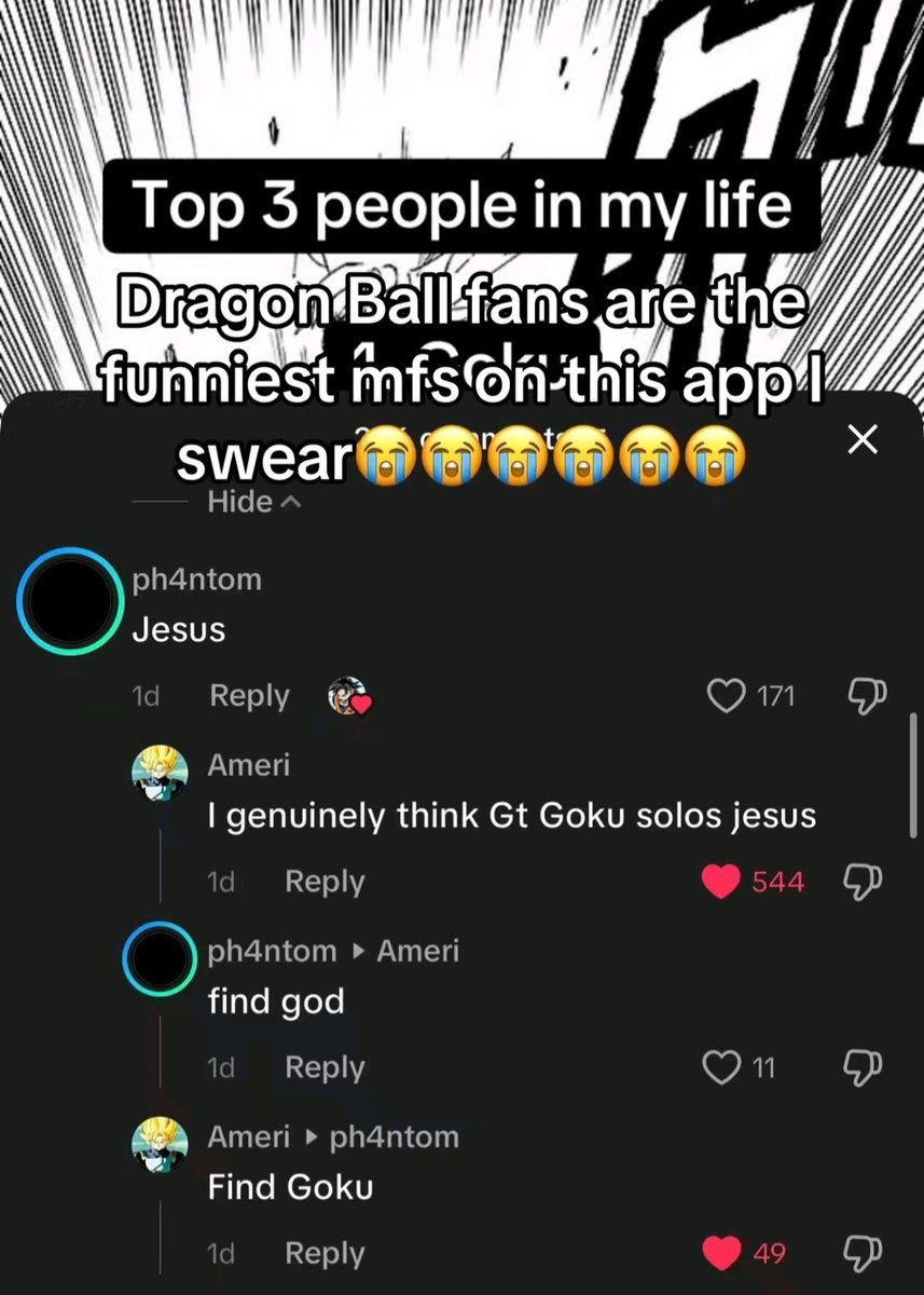 LivinLikeLock's tweet photo. Find Goku is fucking killing me 😭😭😭 https://t.co/zr4EkgUCKm