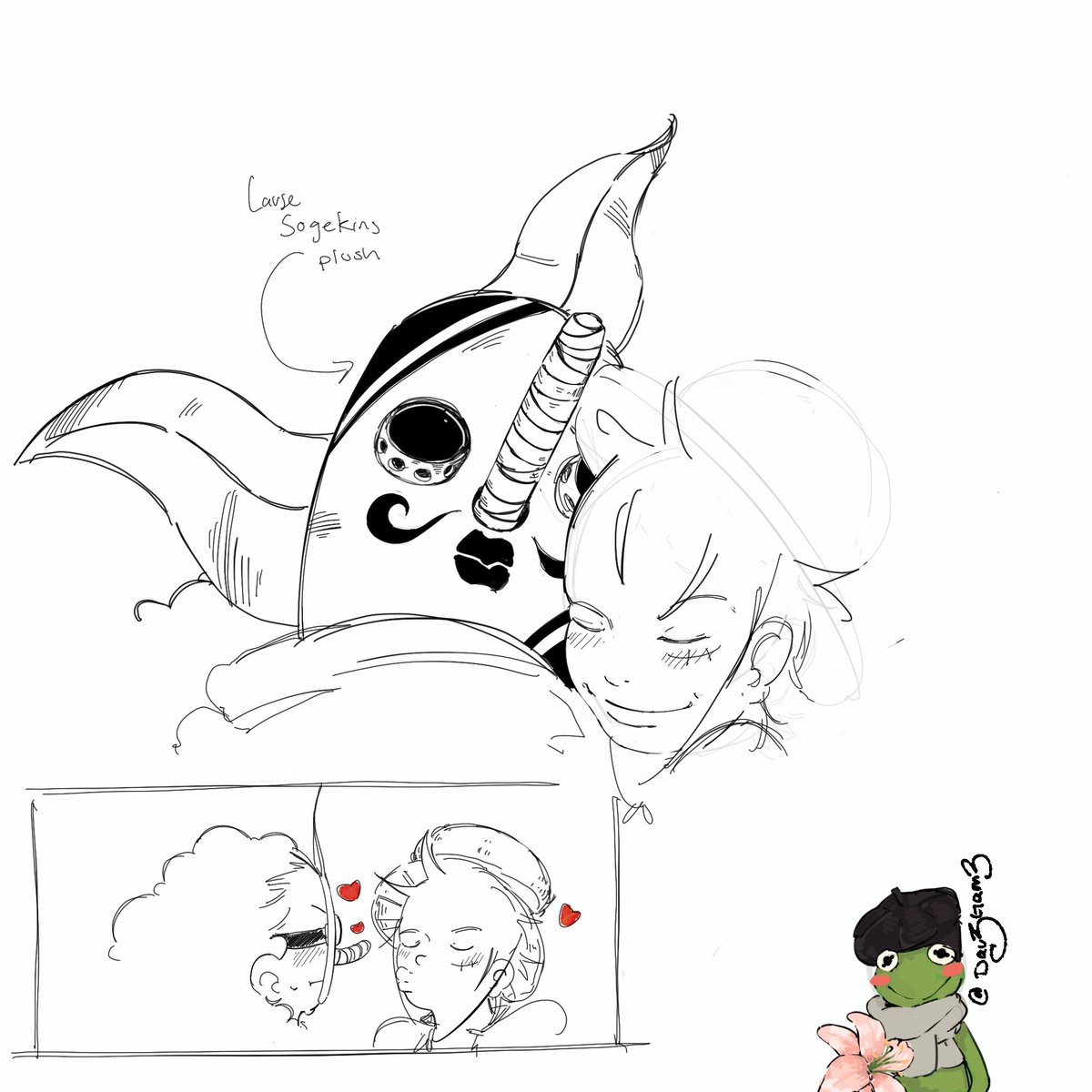 Dav3Gam3's tweet photo. Lusopp or Sogeking x Luffy sketch 
Idk really?… https://t.co/m6LOSZsFCQ