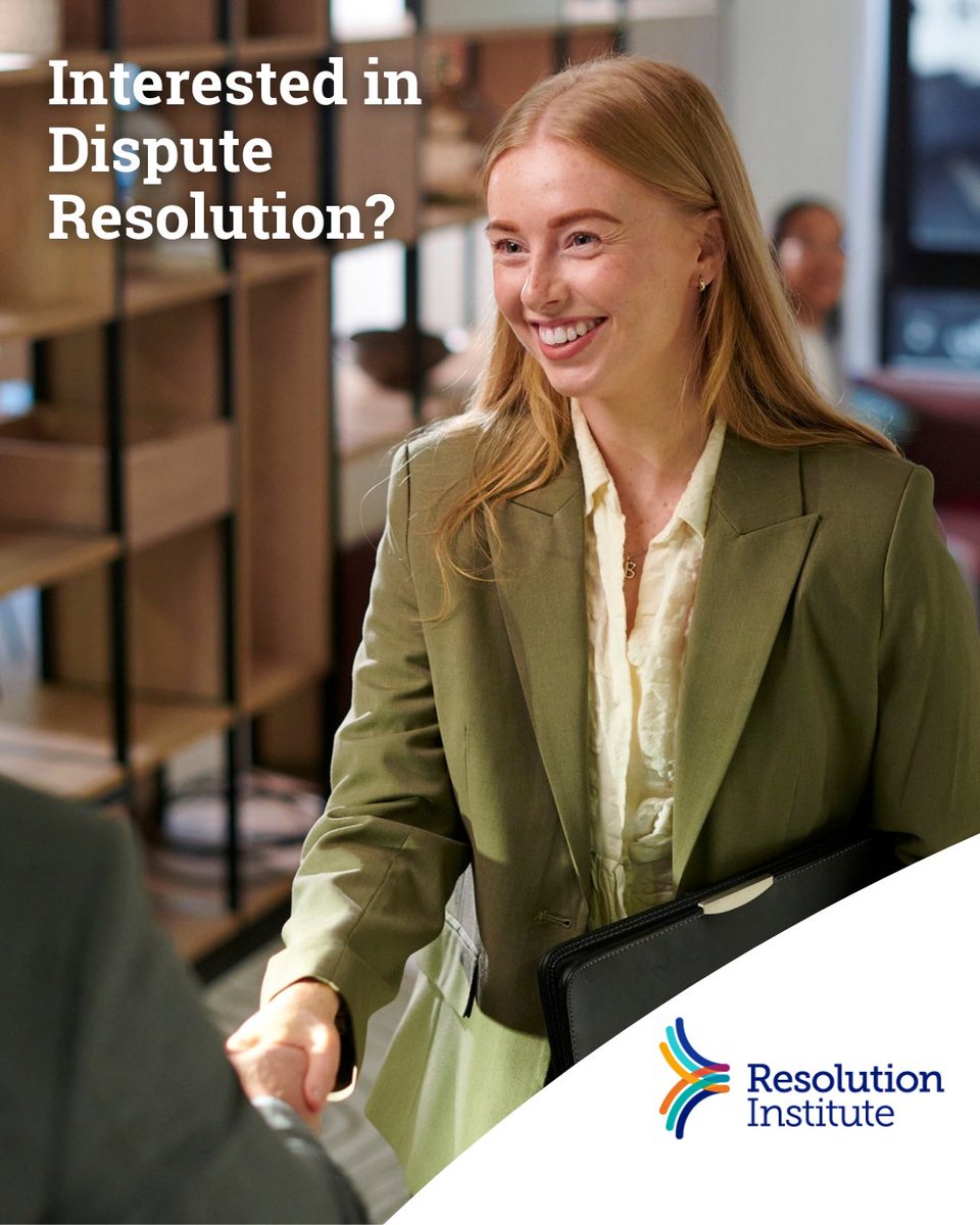 ResolutionInst's tweet photo. For law students, graduates, and early-career lawyers interested in how people work through disputes, dispute resolution can open the door to mediation, conciliation, arbitration, and other forms of dispute resolution.

Explore dispute resolution | https://t.co/W8JVv9mXhp https://t.co/IB6WX1IA7R