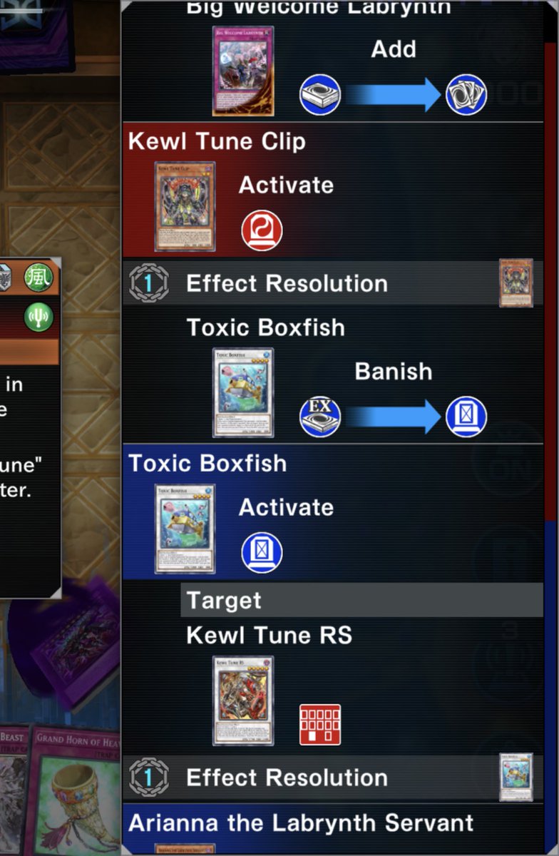 GHOSTFACEDPLATE's tweet photo. Clip chose Toxic Boxfish to banish from my ED which negated RS 🤭😁 #yugioh #yugiohtcg https://t.co/DSllbbPepW