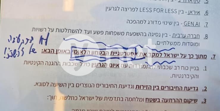 YRubovitch's tweet photo. "בדמוקרטיה השב"כ לא אחראי לעיצוב אסטרטגיה לאומית למדינת ישראל".

כך, בכתב ידו, הבהיר נתניהו לראש השב"כ לשעבר רונן בר את גבולות האחריות והסמכות ביולי 2023. היה זה בראש מסמך התכנון של השב"כ לשנת העבודה הקרובה. שירות הביטחון הכללי קבע שם כי "חמאס מתבסס שלטונית, מתעצם ומצית את הטרור בעזה, וכי קיימת מגמה ברורה של חיבור בין זירות והעצמת האיום הרב-זירתי". השב"כ בראשות בר המליץ, "בין היתר, על שיקום ההרתעה דרך סבבים יזומים והרחבת סיכולים".

נתניהו, כאמור, הבהיר כי רק הוא הקברניט - וכי זו "לא דירקטיבה של ראש שב"כ". רק הוא, ראש הממשלה, ינווט את הספינה. הוא בחר בשמירה על רגיעה ושימור חמאס ככתובת שלטונית אפקטיבית.

במסמך תשובה רשמי שהגיש משרד רה"מ עצמו חצי שנה אחרי הטבח למבקר המדינה מודים גם אנשים נתניהו כי היו אלו הנחיות הדרג המדיני אשר חלחלו "אל תוך התפיסה המבצעית של צה"ל", וכי בכל הנוגע להרתעה בסיסית לא עמדה ישראל על מספר מרכיבים "שנראה שהיו להם השפעה ישירה על החלטת חמאס ליזום את מתקפת 7 באוקטובר". 

מה השתנה מאז? כנראה הנרטיב והאשמים בטבח. פעם זה ראש אמ"ן, פעם זה הרמטכ"ל, פעם זה ראש שב"כ ובסופ"ש האחרון היה זה לזמן קצר המזכ"צ. רק הקברניט חף מאשמה ומאחריות.

קישור לתחקיר של רונן ברגמן ושלי בתגובה הראשונה