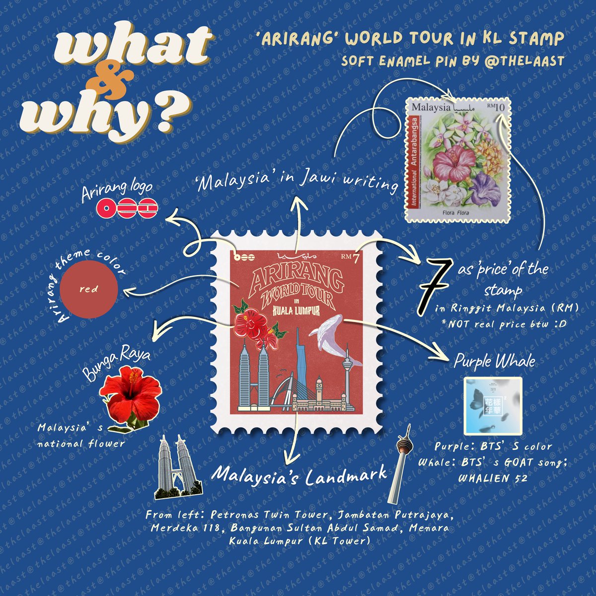 thelaast's tweet photo. [HELP RT] &amp; [MY GO] 

interest check! 💗

for #BTSinKL , i designed this ARIRANG in KL stamp-themed soft enamel pin and wanted to see if u guys would be interested in getting one!

let me know what u guys think &amp; drop a like or comment to show some interest ^^

#myARMYjual https://t.co/fVPouYTpBC