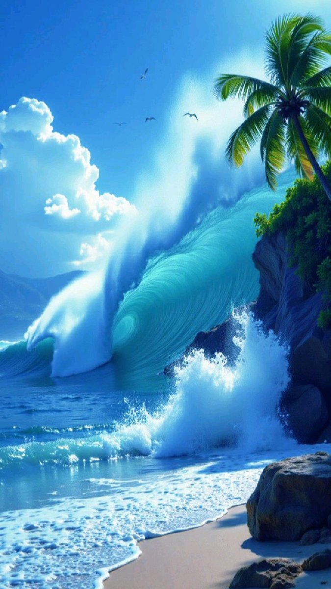 ReLpzP's tweet photo. The surging waves roar with an earth-shaking force, as if the emperor of the sea is on the move. https://t.co/WMZi7fP56x