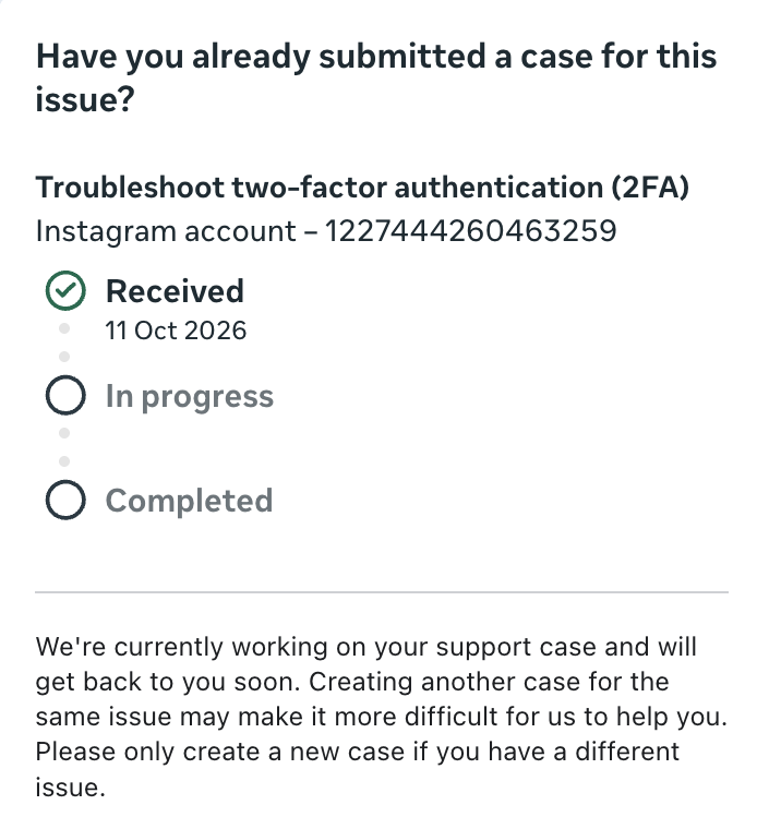 MithilaReddyM's tweet photo. @Meta @instagram This is unacceptable.

I’ve been unable to log in to my business Instagram account for a week.  My business is being significantly impacted every single day. I’m also a Meta Verified subscriber. Is this the level of support paying customers can expect? https://t.co/JDBmsk3BpT