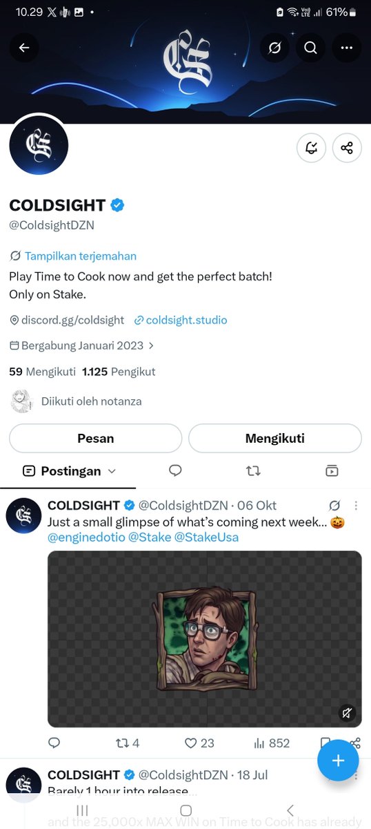 ERKEYYYY's tweet photo. @TactBets @ColdsightDZN @Stake Good to hear they're coming up with something new. I've also been following Coldsight Studio on stake before.
Keep cooking and Thanks for the opportunity!
My stake username is: Errikyy
I used code tact to register. I hope it brings me luck.🙌 https://t.co/wp0rN3NwLC
