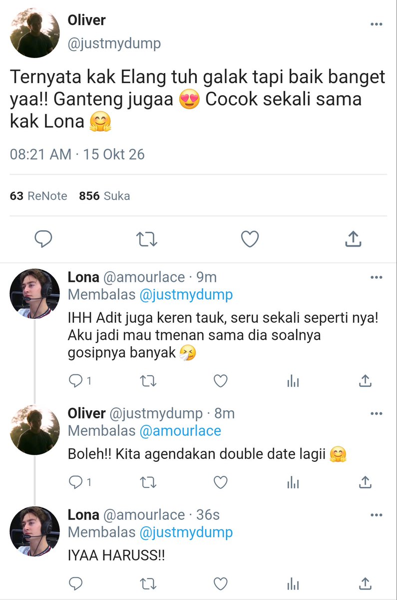 gielianvers's tweet photo. #russtappen #pialbon One Tweet Au

— Ketika Lona ketemuan sama Oliv dan mereka double date. https://t.co/FIARg0pppX