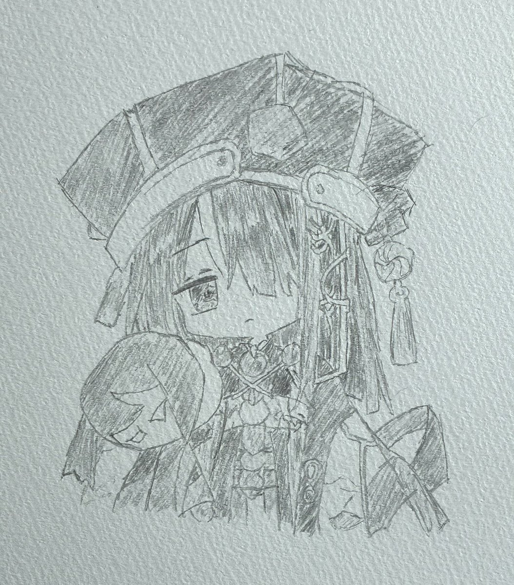 Ushimitsu_kb's tweet photo. アナログ絵練習
徐福ちゃん
#FGO   #イラスト #徐福 https://t.co/2x1b0wxLkg