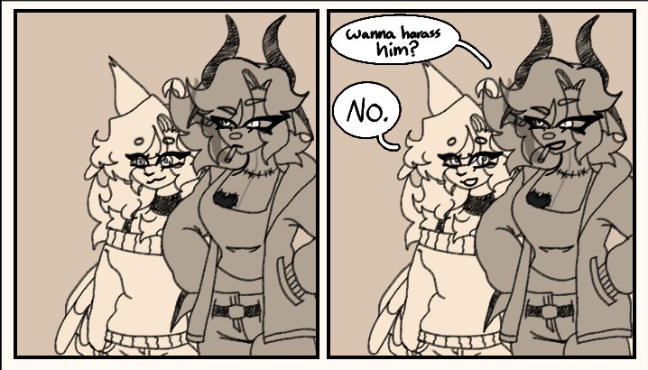 LoserLilith06's tweet photo. The first sighting.. 👀💜

Wonder how they'll interact?
#whoc #whau #rebootau #ocart #doodles https://t.co/3Sh31UP9m4