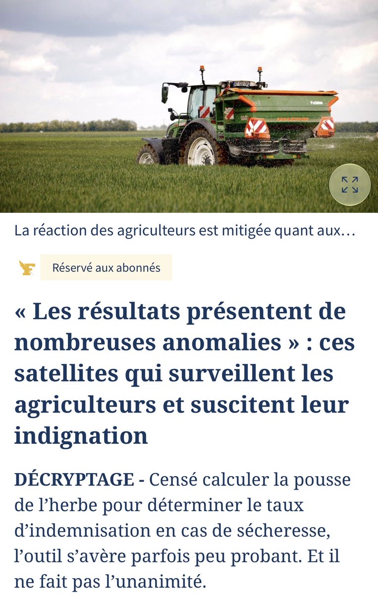 BegonThomas's tweet photo. RvP 15/10/2026 ⤵️
✅Ces satellites qui surveillent les #agriculteurs et suscitent leur indignation ✔️ https://t.co/I5zZ05sg18
✅#Limagrain, le géant français des #semences ✔️https://t.co/yXdNq5MUKT
✅Cognac, la #viticulture « au bord du gouffre »✔️https://t.co/5iRWprQk07 https://t.co/UGpnJNPYg1