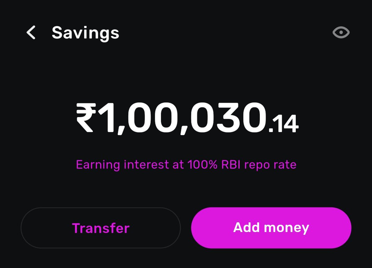 creditcardwalah's tweet photo. 💜 ₹15 Daily Interest on ₹1 Lakh in Slice Savings!
✅ My Slice Savings Account is still earning around ₹15 per day on a ₹1 lakh balance!
✨ Interest is linked to 100% of the RBI repo rate.
#Slice #SavingsAccount #SmartBanking #Interest #ccgeeks https://t.co/caRR9ymZSl