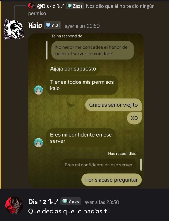 dramatic_dis's tweet photo. @CaoticaLin Conversación con la admin que nos hizo poner encontra de ella, también fui otra afectada la cual discutí con personas del servidor por él, porque él me mandaba a hacerlo, literal me da hasta vergüenza haberlo hecho porque lo hice ingañada https://t.co/E2iziP8ISJ