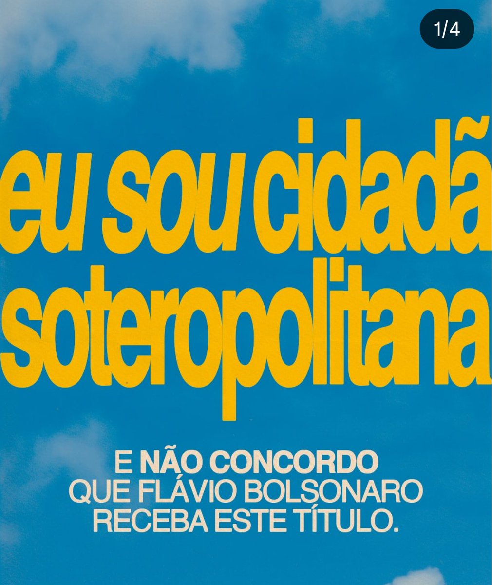 maludbomf's tweet photo. Salvador não é palanque político. Conceder o título de Cidadão Soteropolitano a Flávio Bolsonaro ignora a vontade popular, sua falta de vínculos e serviços prestados à cidade. Nossa história, nossa identidade e nosso povo merecem respeito. Revoguem essa homenagem.

FLAVIO BOLSONARO É INIMIGO DO POVO, DO TRABALHADOR, DO BRASILEIRO. 

No primeiro turno, Flávio Bolsonaro obteve apenas 27,03% dos votos em Salvador, enquanto Lula 65,26%.