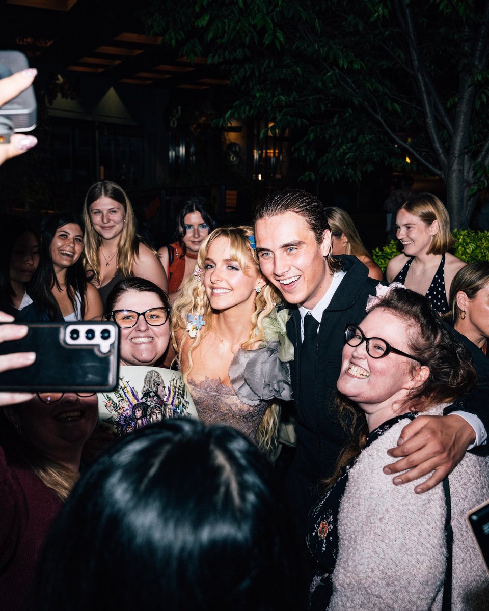 EncoreFilms's tweet photo. The duo kicked off The Hunger Games: Sunrise on the Reaping press tour in Australia, and we can’t wait to see Haymitch and Maysilee on the big screen! 

🎬 In cinemas 19 November!

#SunriseOnTheReapingTheHungerGames #McKennaGrace #JosephZada https://t.co/Its1LIJhLu